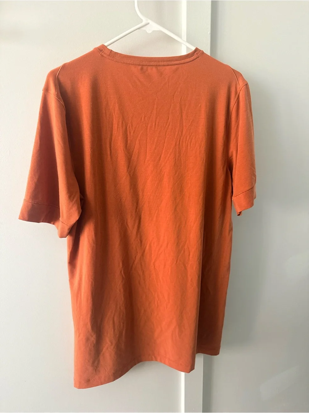 Nike Women’s Orange Short Sleeve Crewneck Athletic Tee Tunic Length